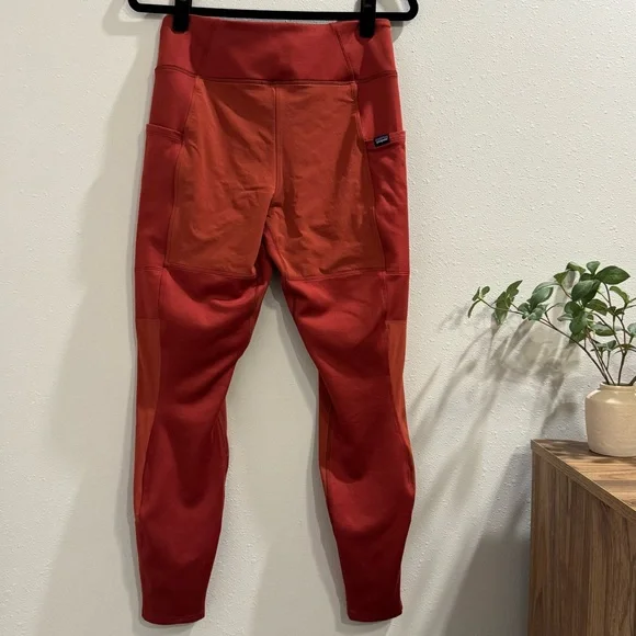 Patagonia Women's Medium Red Orange Pack Out Hike Tights Gorpcore Outdoor - Picture 2 of 6